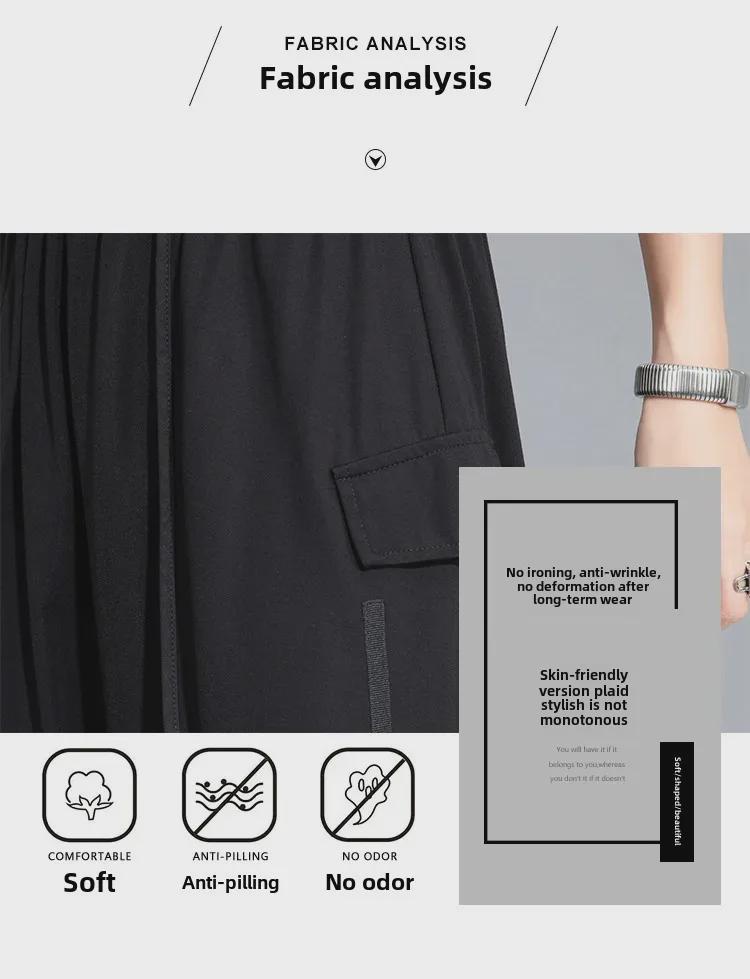 Evropský tmavý styl A-liniová sukně - Dámský niche letní design, Nepravidelný slim střih, Univerzální pro všechny příležitosti