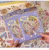 Skumminiatyrlandskapsdekalbok: 3D-stad för barn - Tyst dagbok