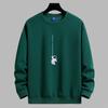 Astronaut Pattern Man's Round Neck Sweatshirt Fashion Casual Long Sleeve Large Size Hoodie