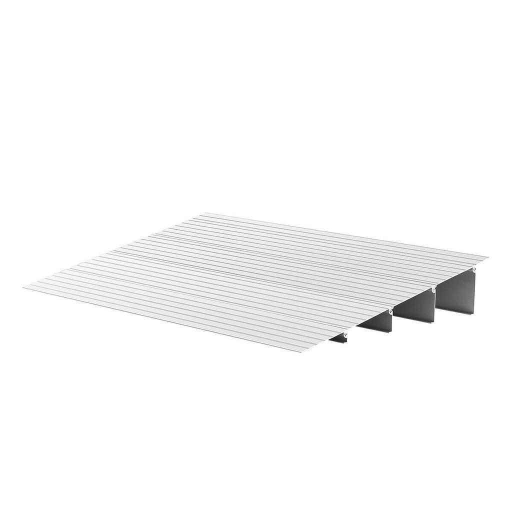 Türschwellenrampe, 115 mm Höhe, Schwellenrampe aus Aluminiumlegierung, Belastbarkeit 363 kg, Rampen für Hausstufen für Rollstuhl, Roller,