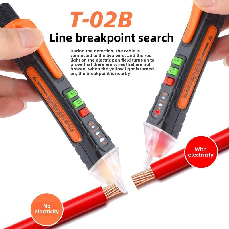 Non-Contact Voltage Detector Electrical Pen AC Voltage Tester Smart Breakpoint Finder 12-1000V