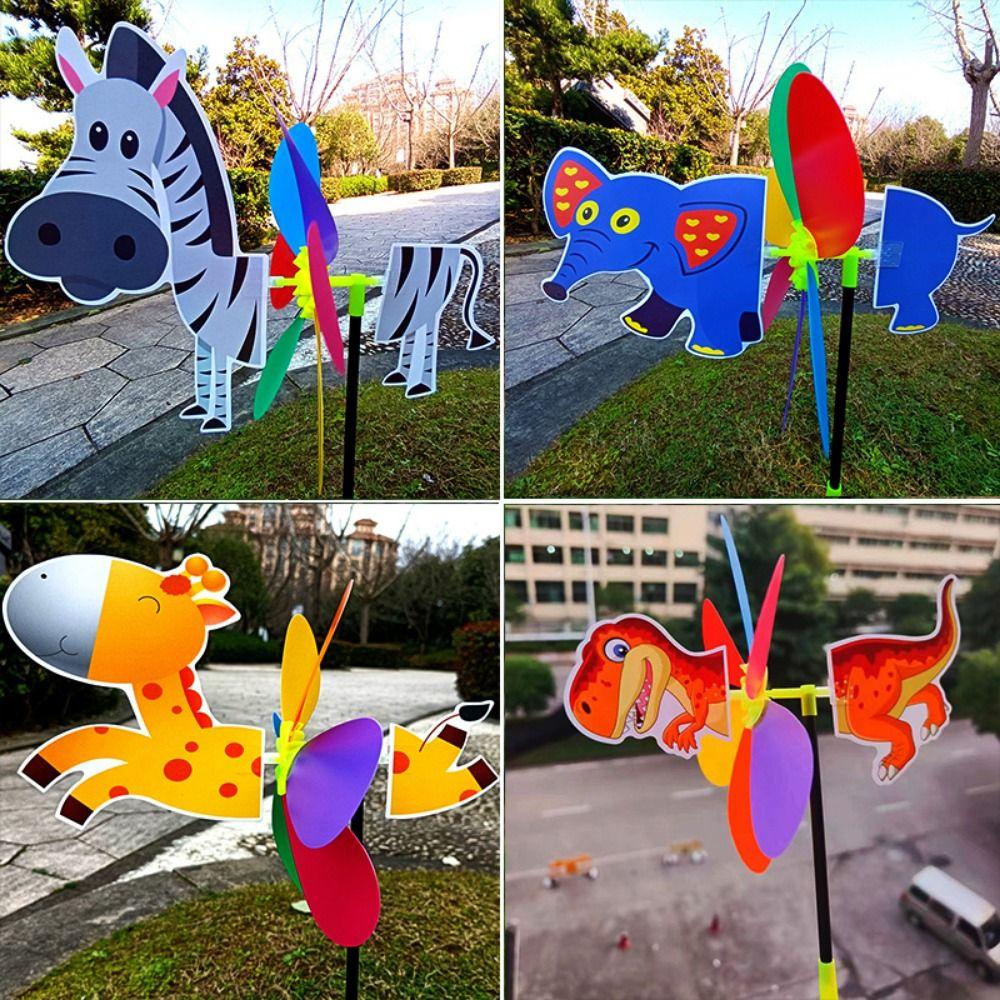 Kolorowe Zwierzątko Pszczoła Sześć Kolorów Wiatrak Plastikowy Kreskówka Zabawki dla Dzieci Dekoracja Ogrodu Podwórka