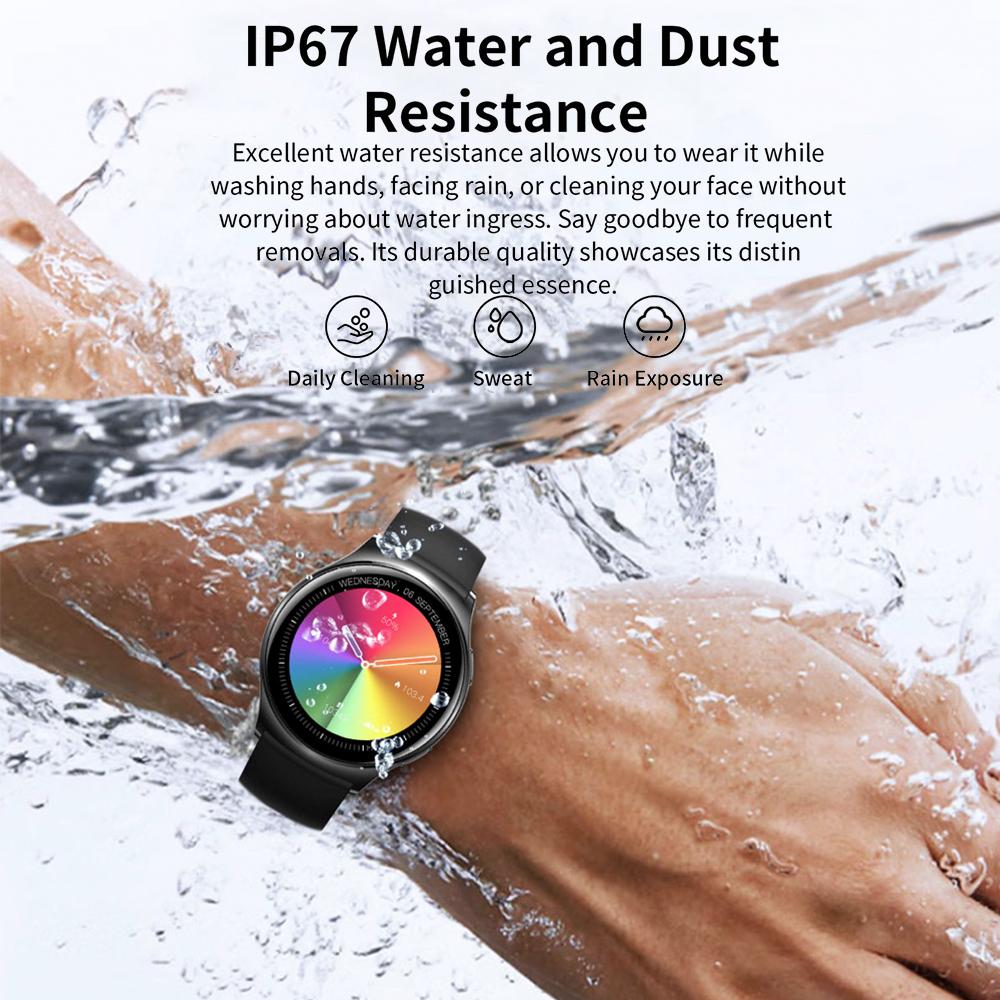 Men Women 1.43"  Screen Blue Tooth Call Smart Watch Heart Rate Waterproof 100+ Sport Modes Watches Music Lady Smartwatch