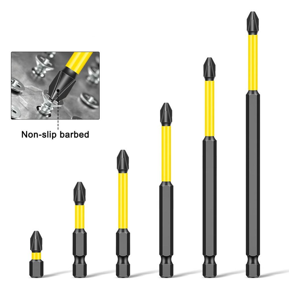 

8pcs/set Non-slip Cross Screwdriver Bit High Hardness Batch Head Electric Wrenches
