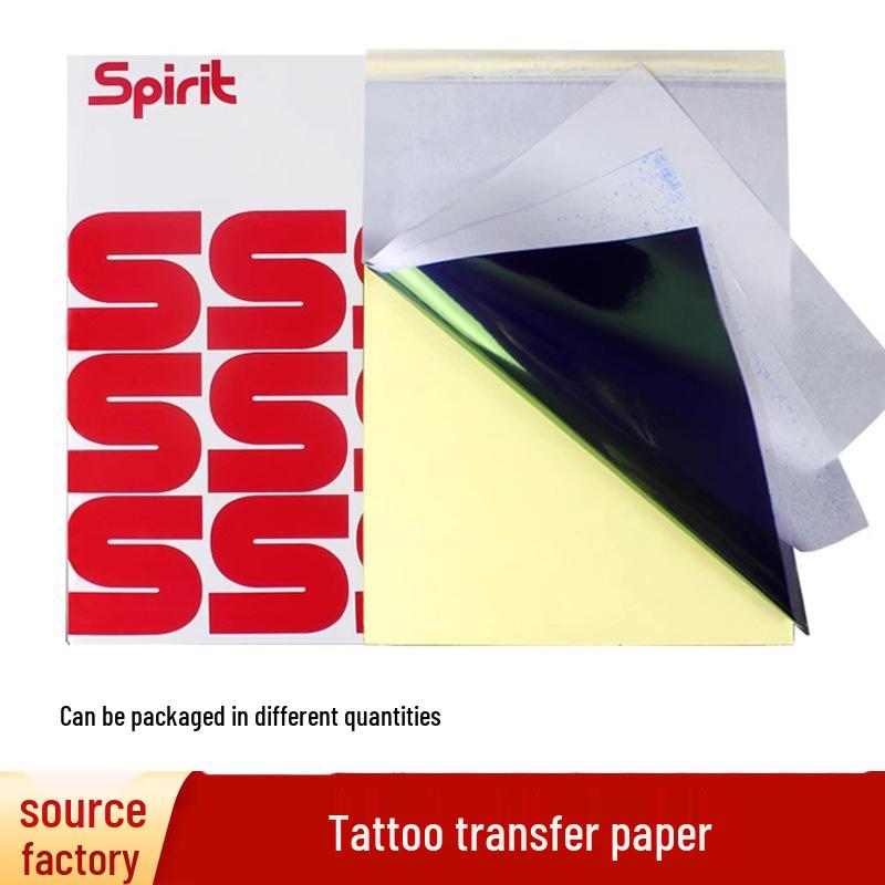 Čtyřlistový A4 papír na přenos tetování - Žlutá zadní strana pro tisk tetování