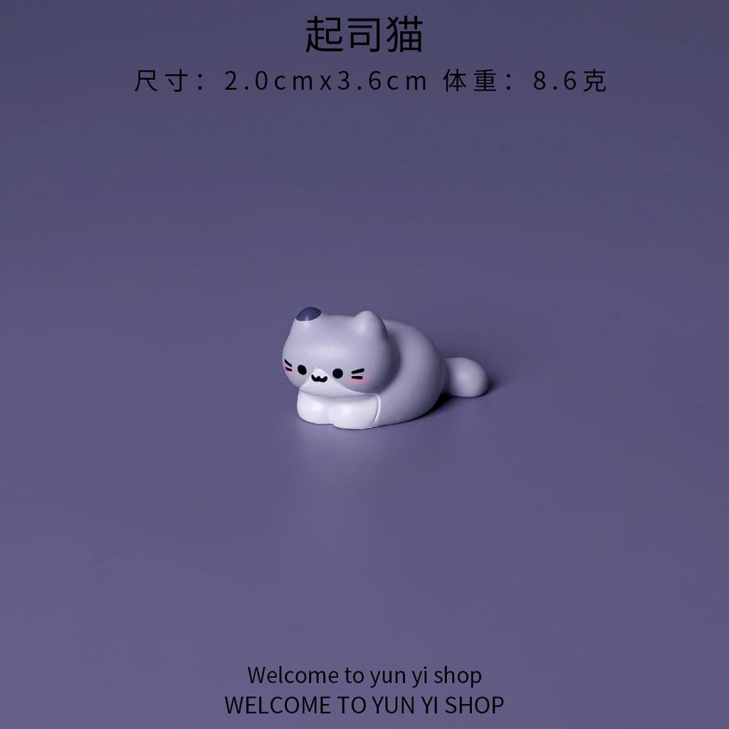 Cute Cartoon Resin Mini Cats Ornament Fairy Garden Desktop Decoration Animal Figurine Cat Ornaments Decorations Accessories New