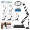 2024 New 2-in-1 10x Magnifying Glass with Stand and LED Light, Perfect for Work, Tabletop, 360° Angle Adjustment, Continuously Dimmable, Clip-on Compa