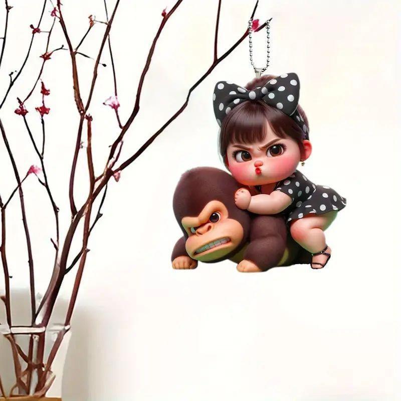 

Акриловый Автомобильный Мультяшный Кулон-Брелок для Рюкзака Декоративный Аксессуар Разноцветные Дизайны 5