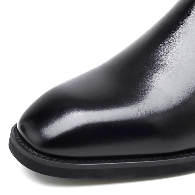 Nischenmarke Originaldesign Klassischer britischer Stil Chelsea Boots für Herren Schwarz Braun Spitz Lässig Hochzeit Bankett Lederschuhe
