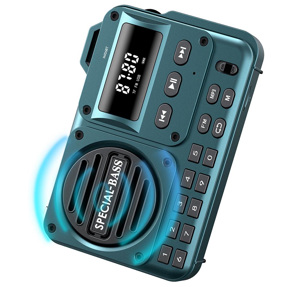 Portable Digital FM Radio with LED Display Digital Radio Recorder BT 5.4 Radio Speaker Gifts for Seniors Elderly