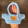 Kleiner Plüschtier-Hoodie: Puppenkleidung Pullover Accessoire