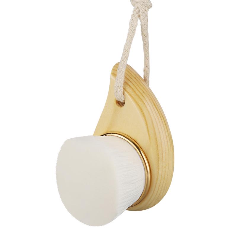 

Ручная деревянная щетка для очищения лица с мягкой щетиной для снятия макияжа и глубокого очищения