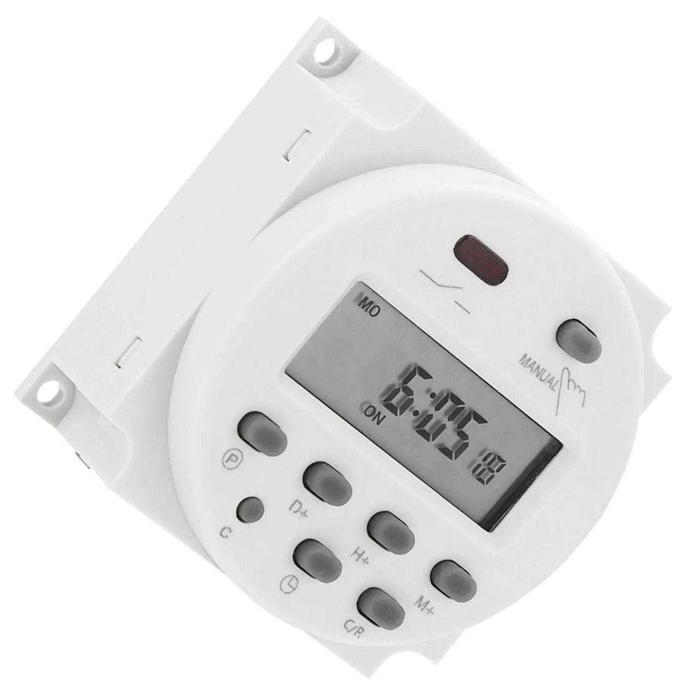 Eingebauter wiederaufladbarer Akku LCD Digital Programmierbarer Timer Solarleuchten