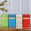 Portable Tea Box Solid Color Tea Sealed Box Teaware Storage Container Tinplate Can Coffee Sugar Box Kitchen Storage
