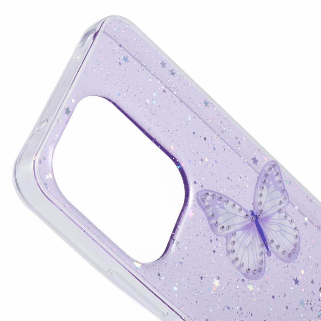 AW Series For Xiaomi Redmi 13 5G/13 4G Case Epoxy PVC Butterfly TPU Aesthetics Phone Cover