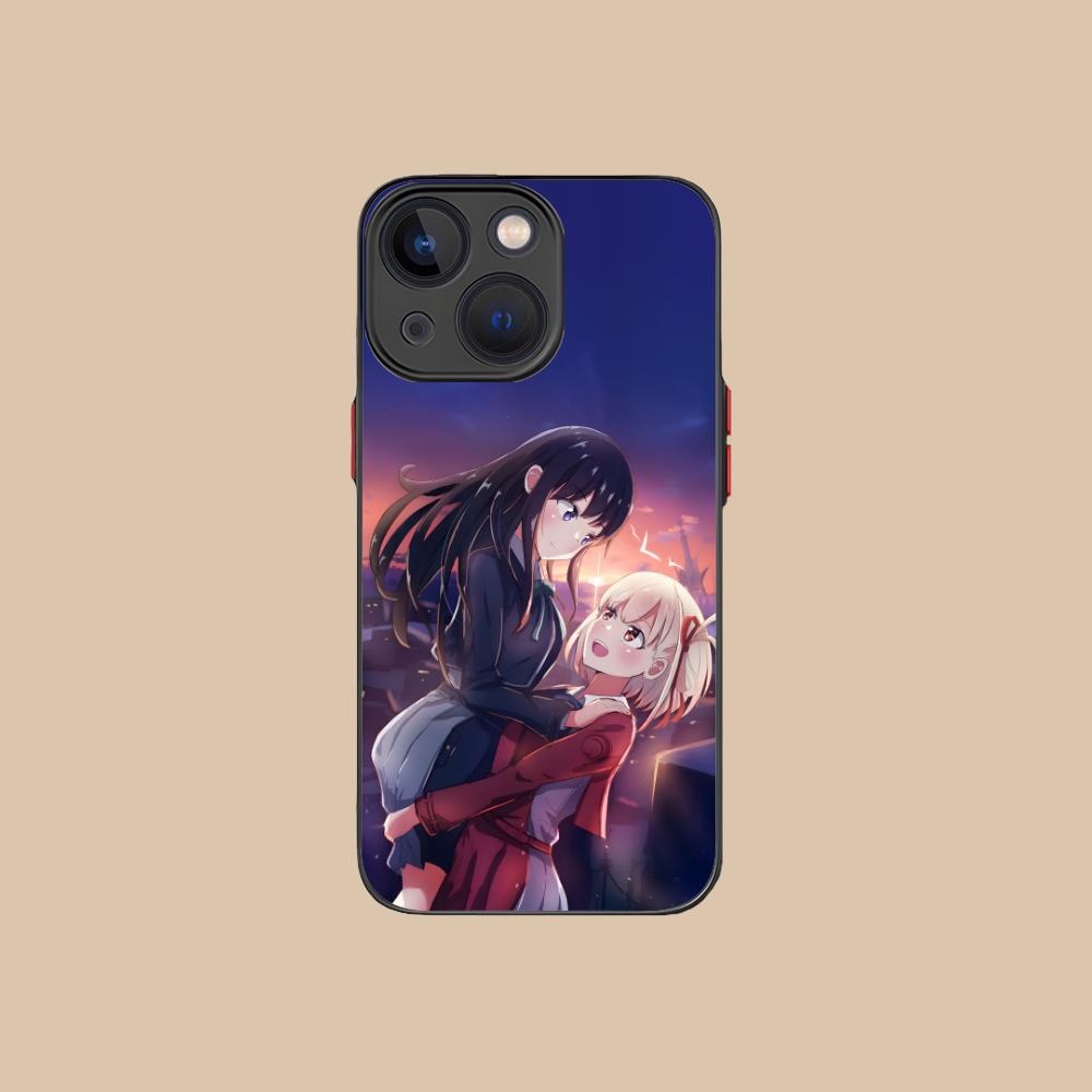 Lycoris Recoil Anime Mobile Phone Case for iPhone 16 15 14 13 12 11 X XR XS 8 7 Pro Max Plus Mini Colour Silicone Protective