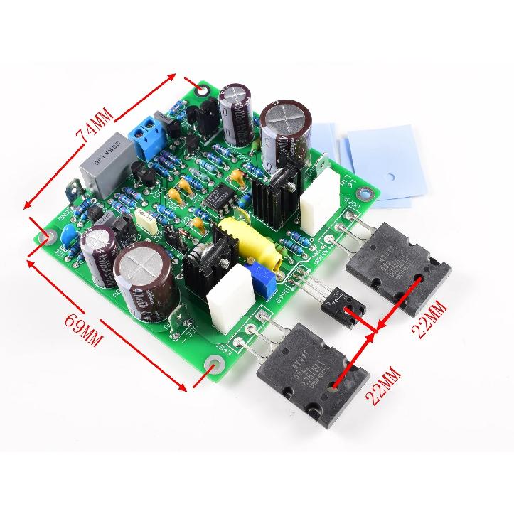 2pcs MOSFET Accuphase E210 Modified Version 150W 8 Ohm Audio Amplifier Finished Board DC 40V