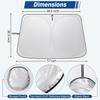 Windshield Sun Shade for Tesla Model Y/S/X/3 2026 UV Reflector Foldable Front Window with a Storage Bag for Tesla AccessoriesWindshield Sunshades 1