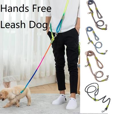 Reflecterende Nylon Lijnen Handsfree Lijn Hond Huisdier Honden Ketting Trektouw Lijnen voor Rennen Hond Uitlaten Lijn voor Grote Hond GXQ11
