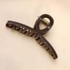 Cross Silicone Shark Clip Korean Style Solid Color Shark Clip Elastic Plastic Hair Claw  Women