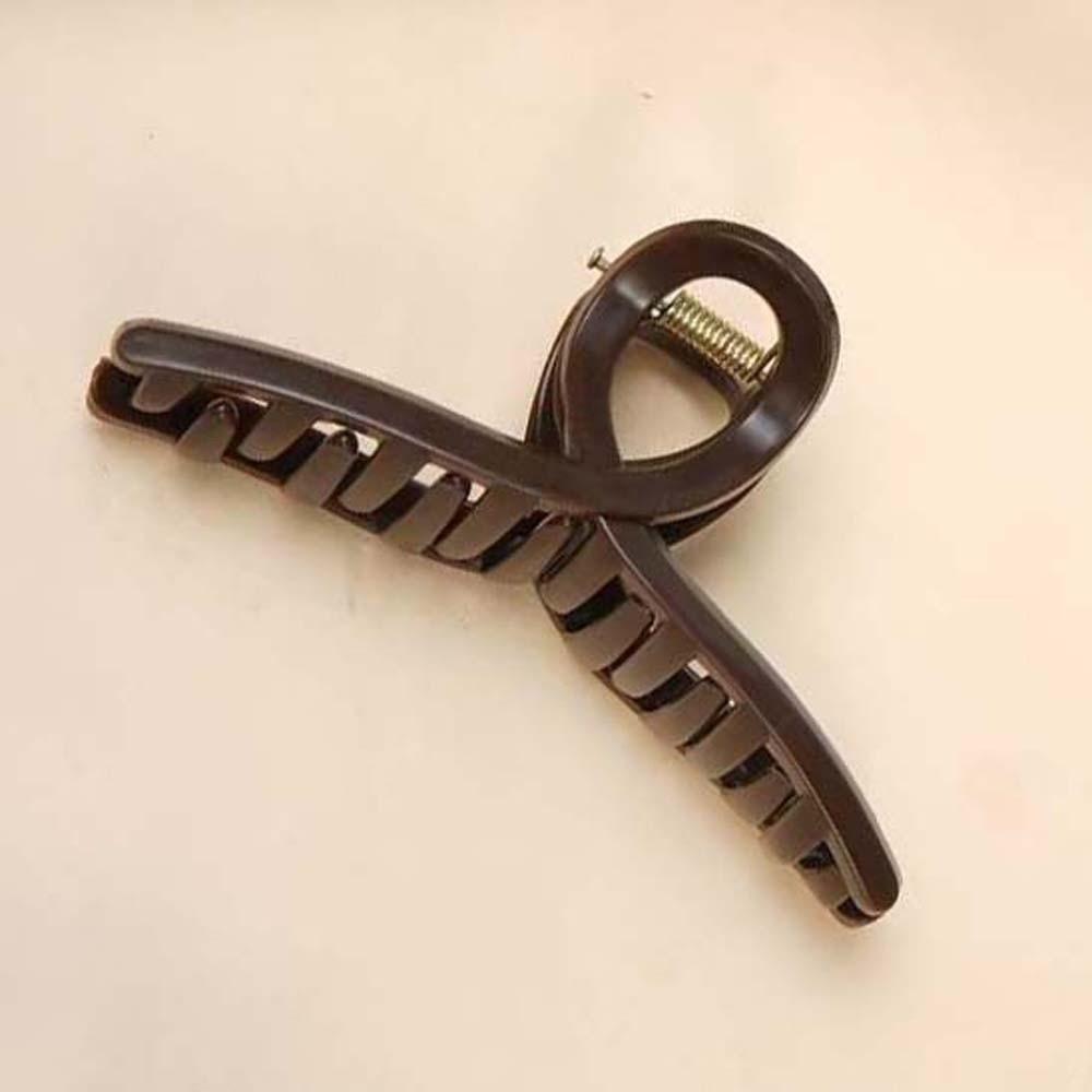 Cross Silicone Shark Clip Korean Style Solid Color Shark Clip Elastic Plastic Hair Claw Women