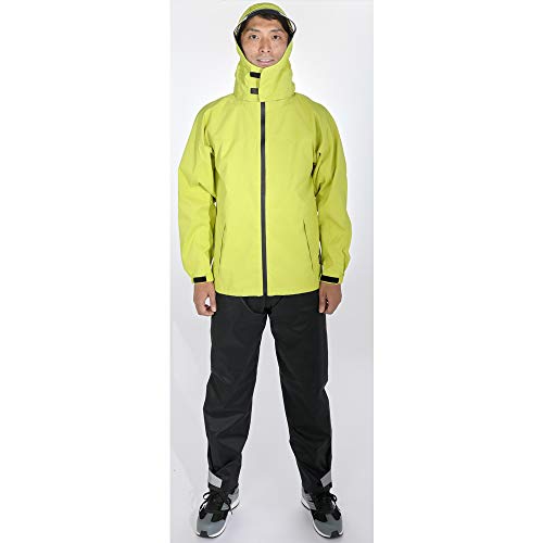 TRUSCO Stretch Rain Suit with Rotating Hood and Brim, Lime, 3L (NRSR-LM-3L)