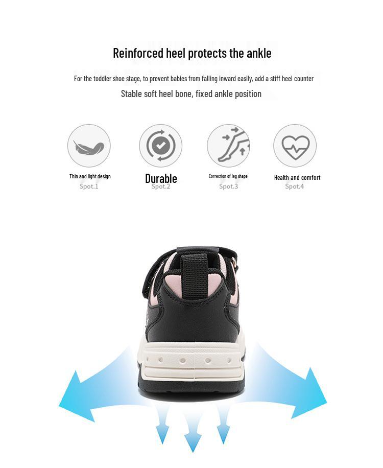 ABCkids6137 Velcro Sneakers - Spring/Autumn Style Soft Sole Casual Shoes for Boys & Girls