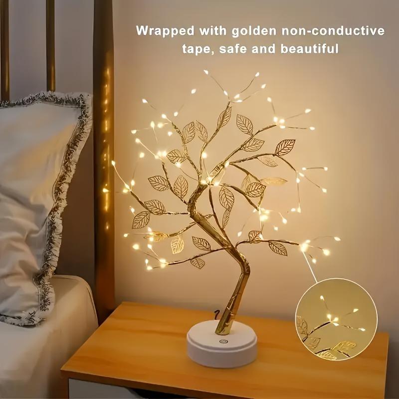 LED Pearl Tree Light Romantic Night Lamp Decorative Table Tree Lamp Bedroom Valentine Gift Home Decoration Light