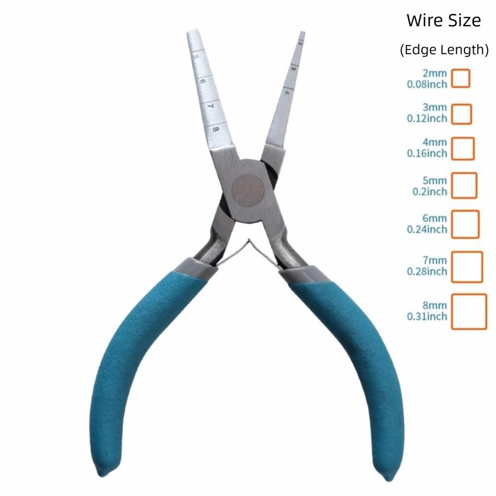 Square/Round Nose Wire Looping Plier Carbon Steel Winding Pliers Wire Forming