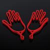 2pcs Red Durable Plastic Golf Gloves Stretcher Golf Gloves Hanger For Outdoor Sports