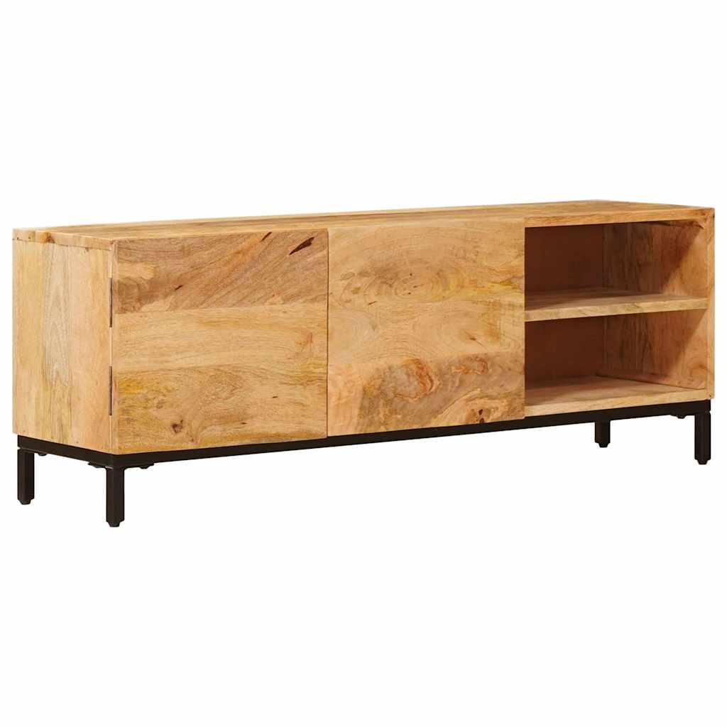 Storage Cabinet In Brown 110 X 30 X 40 Cm Solid Mango Wood