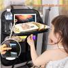 Oxford Cloth Car Seat Organizer: Multifunctional Tissue Box, Storage Bag, Cup Holder, and Dining Table with Seat Back Storage