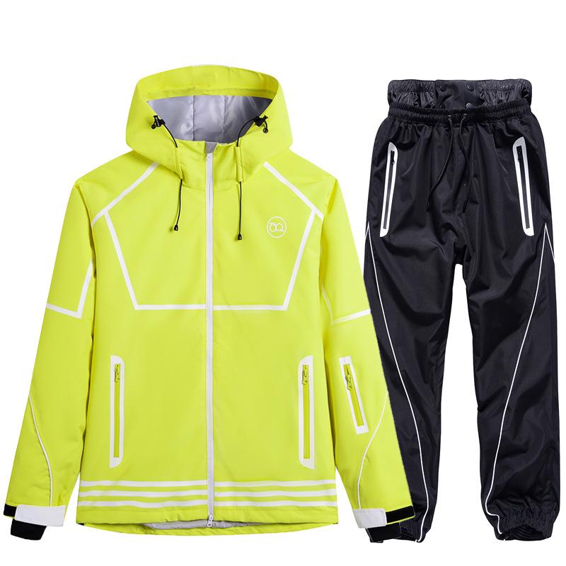 Winter Ski Suit Set: Waterproof, Windproof, Thickened Snowboard Outfit for Men & Women