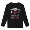 Soon To Be A Mommy Baby Girl Expecting Mother T Shirt vintage Washed Top For Everyday Wear Stylish Breathable Comfortable