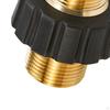 M22 14mm Male Brass High Pressure Washer Coupler Adapter, Garden Pipe Hose Parts 5000 PSI for