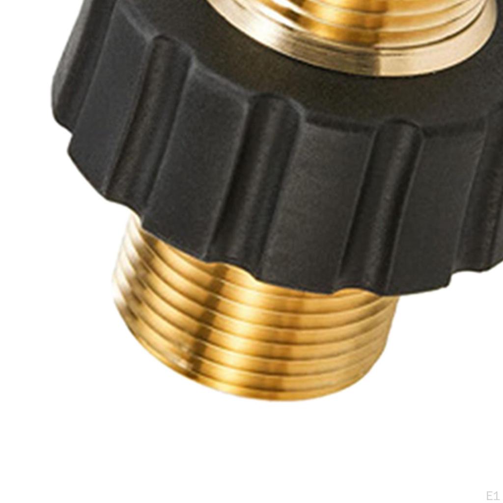 M22 14mm Male Brass High Pressure Washer Coupler Adapter, Garden Pipe Hose Parts 5000 PSI for