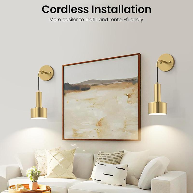 Wireless Battery-Powered Wall Light for Bedroom, Living Room, or Corridor