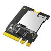NGFF M.2 Key A+E zu T-Flash Kartenleser Adapter Riser Karte M.2 Key A+E Steckplatz für Laptop PC
