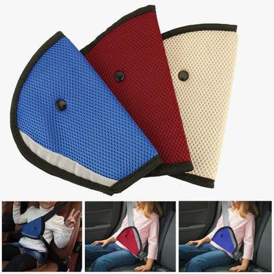 Universal Car Seat Belt Cover Triangle Safety Pad Clips for Baby Child Breathable Mesh Adjustable Secure Seat Belt Attachment