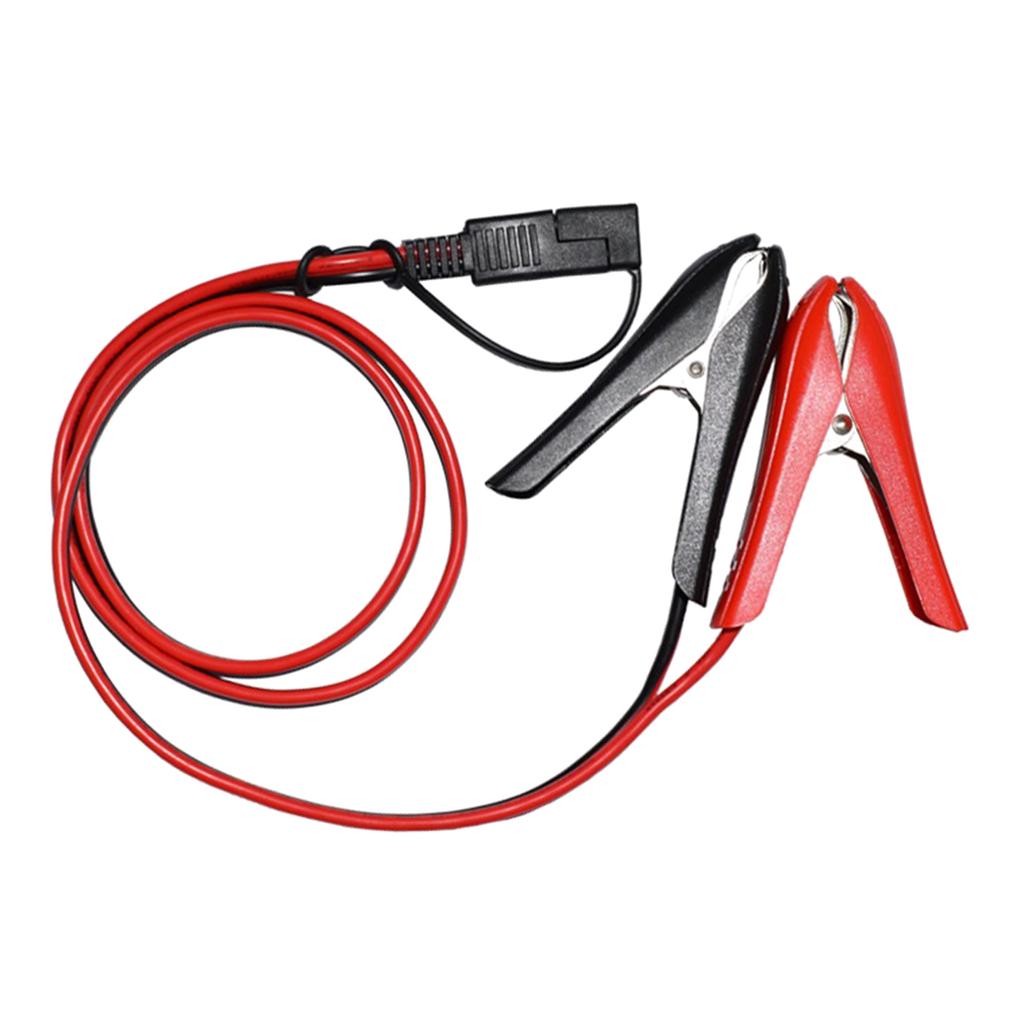 2FT 16AWG Battery Alligator Crocodile Clip to SAE Connector Extension Cable 12V SAE Quick Release Adapter Cable