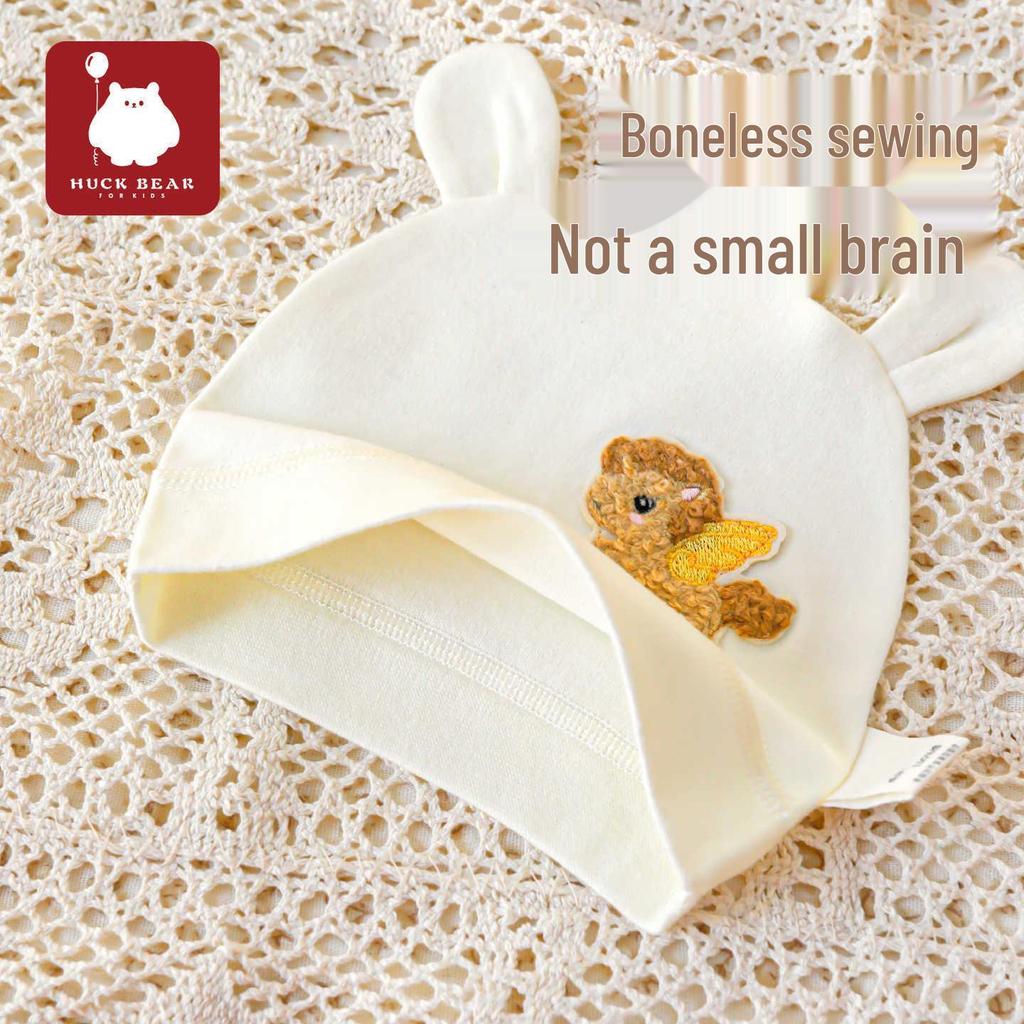 Pure Cotton Newborn Pullover Cap - Single Layer, Spring & Autumn