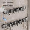 Lijia Suction Cup Wall Mop & Broom Organizer