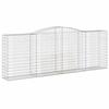 VidaXL Panier de Gabions Arqué Cage à Gabion Mur de Gabion Panier à Pierre Gabion pour Pierre Jardin Patio Extérieur 153537