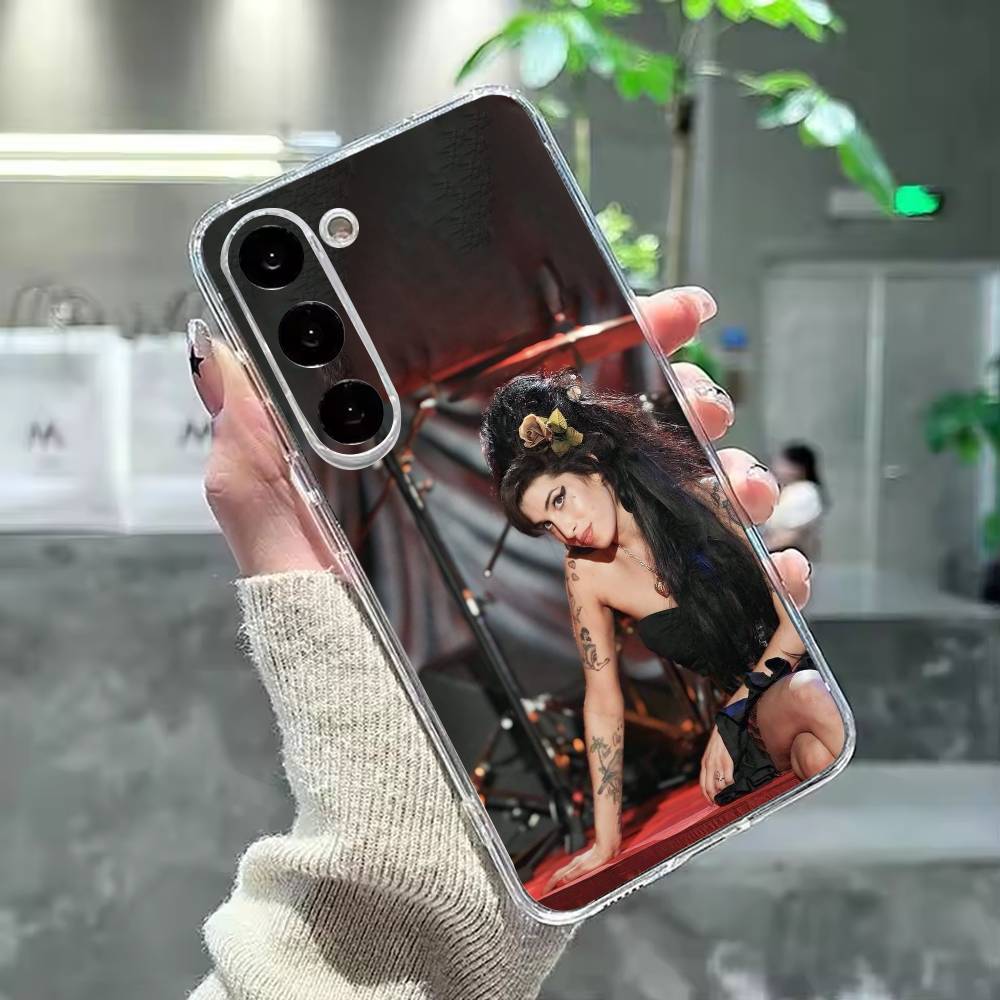 Amy W-Winehouse Phone Case For Samsung Galaxy A91,80,73,72 ,71,53,52,32 ,31,22,21s,20,Transparent Case Samsung a70