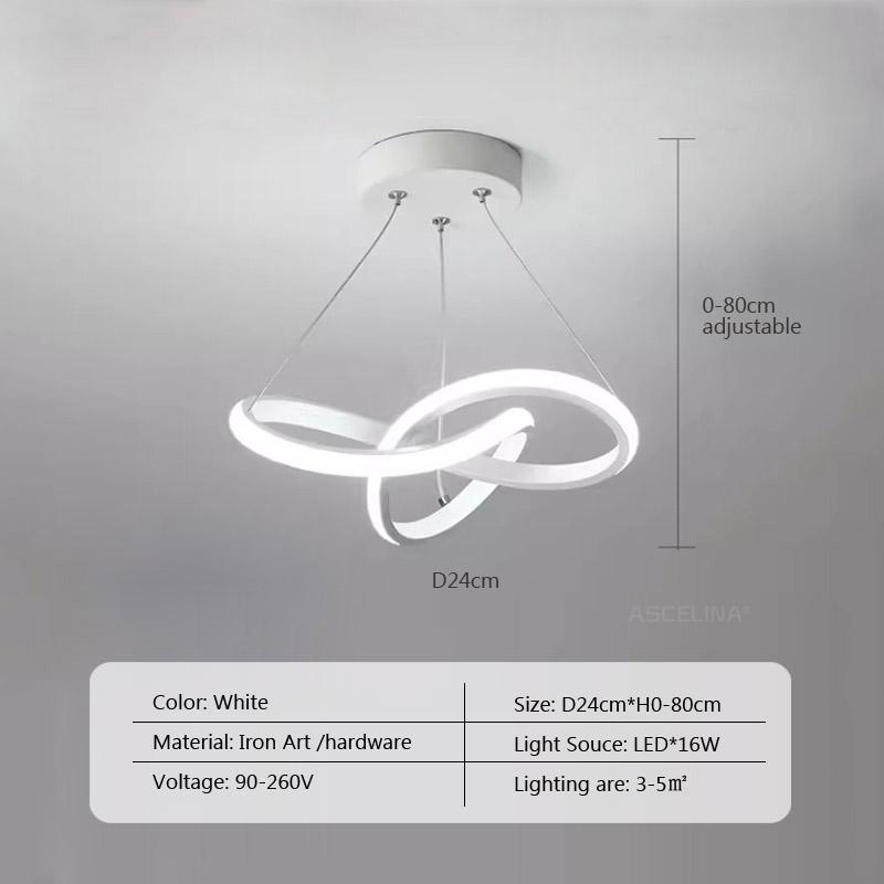 Modern LED Dining Room Lamp Personality Creativity Simple Dining Room Chandelier Nordic Modern Simple Dining Room Hotel Lamp