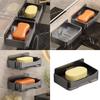 Plastic Soap Dish Organizer with Draining Tray for Bathroom Countertop Sink Shower Storage Rack Kitchen Sponge Holder