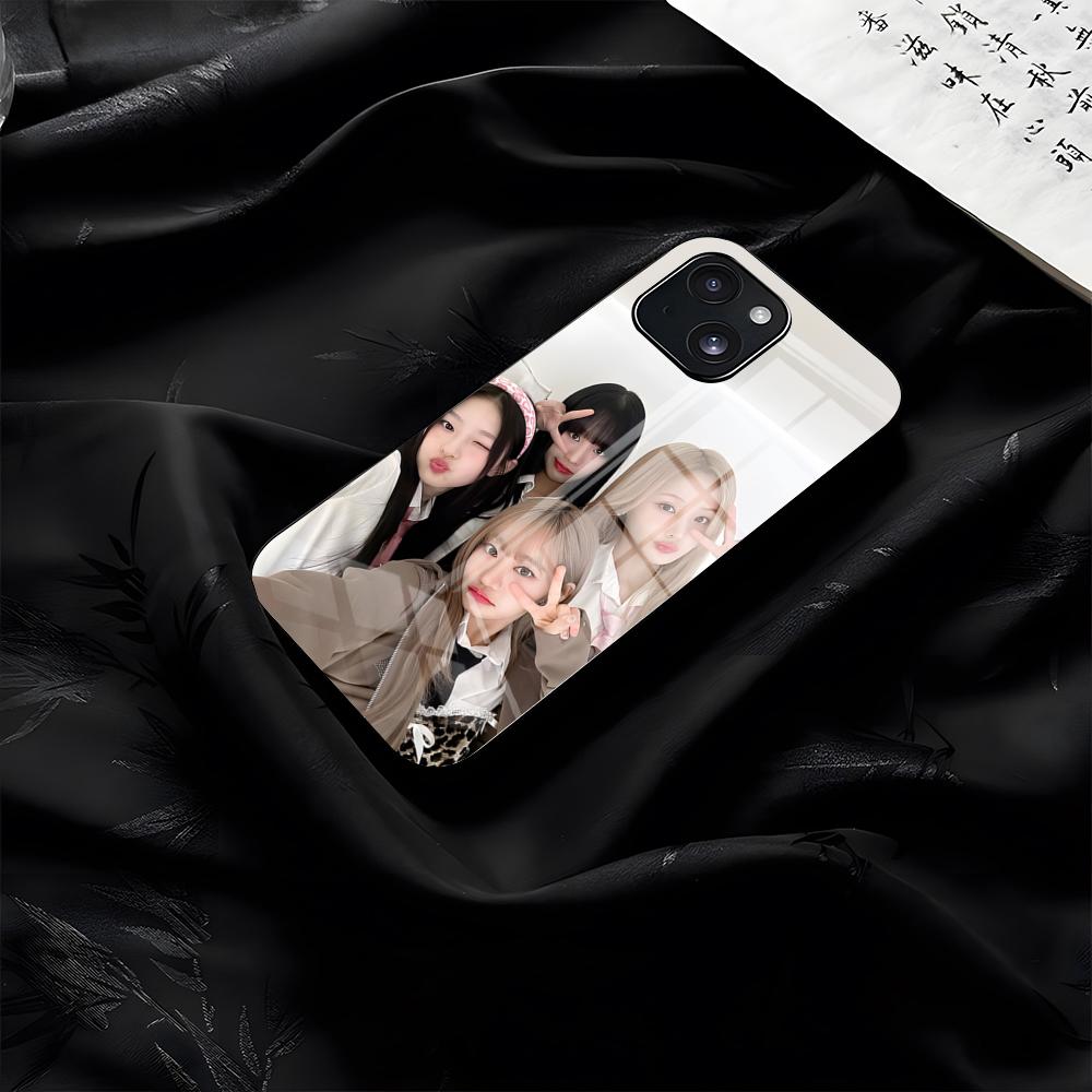 Kpop Girl Group Kiss Of Life Phone Case For IPhone 17 Pro Max 16 15 14 Pro Max 13 11 Plus Glass Cover