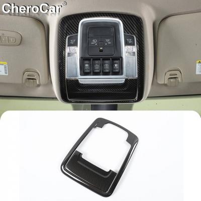 2XABS Carbon Fiber Roof Reading Light Lamp Cover Trim For Dodge Ram 1500 2018+