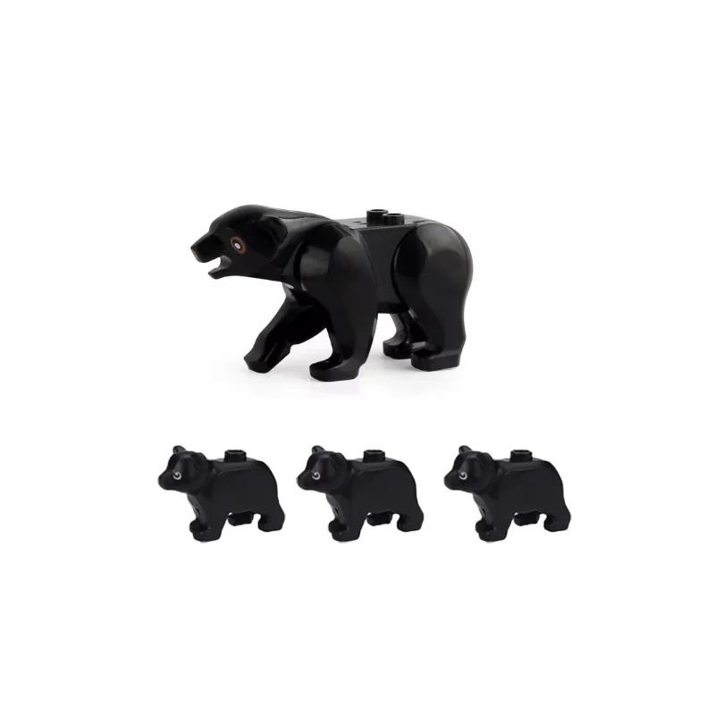 MOC Mittelalterliche Bausteine Figur Zubehör Zoo Afrikanischer Elefant Kamel Hirsch Wolf Krokodil Kriegspferd Mini Ziegel Spielzeug Geschenk R058