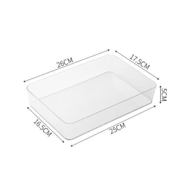 Cosmetic Storage Box Set with Built-in Drawer and Desktop Divider Organizer